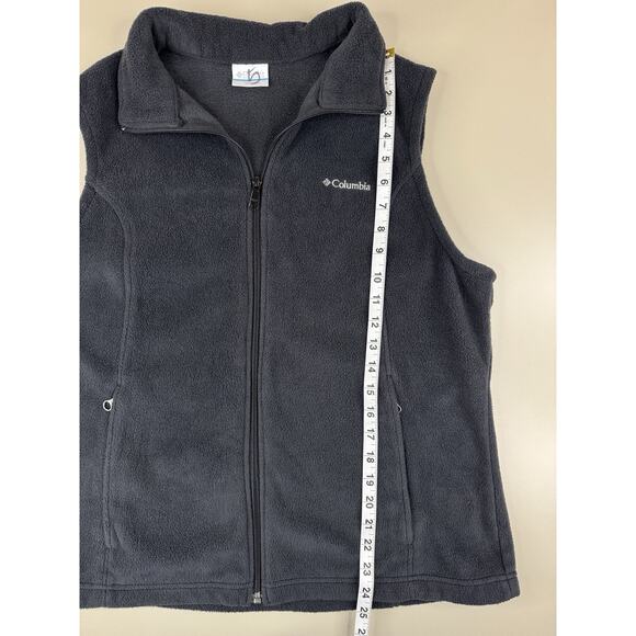 Columbia Benton Springs Fleece Vest Womens XL Black WL1023 Sleeveless Full Zip - Picture 5 of 11